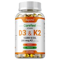 High-Potency Vitamin D3 & K2 Softgels: Supports Calcium Absorption, Bone Health, and Immune Function 120*1