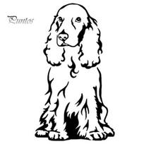 Cocker Spaniel Dog Car Body Window Sticker PET Decal Styling Truck Decoration juoda