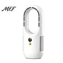 Oscillating Tower Fan with Timer Bladeless Desktop Air Purifier, 8-Speed USB Rechargeable Circulator Quiet Room for Sleeping 8H Timer, 90 Degree balta