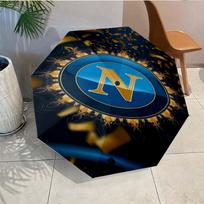 Napoli Football Club Emblem Umbrella - Automatic Open/Close, Compact 8-Rib Lightweight Umbrella Essential for outdoorPicnic Accessory Fan Gifts