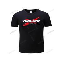Can-Am Team Men's T-Shirt - Crew Neck Short Sleeve Casual Shirt with Can-Am Print, Heat Transfer Technology, Machine Washable Suitable for All-Season S black