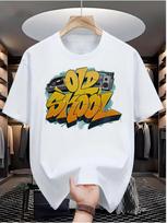 Unisexs Casual Digital Printed Tshirt with Street Hiphop Style Summer European and American Fashion Trend Sports Style 4XL black