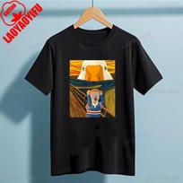 Funny Cartoon Style Shriek Untitled Goose Game T Shirt Unisex Adult Summer Cotton Crew Neck Funny Gaming Retro Graphic T Shirts S gray