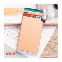 Anti Magnetic RFID Anti Theft Card Holder Automatic Pop Up Type Metal Aluminum Shell Credit Card Box Man Women Business Wallet auksas