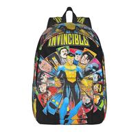 Invincibles Comic Backpack for Men Women Cool High School Work Daypack  Laptop Shoulder Bag Outdoor 15 inches gray