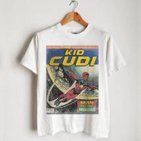 Kid Cudi Unisex on The Moon White Graphic Tee Trendy Music Fan TShirt Casual Summer Shirt Unisex Hip Hop Tee Adrian William S gray