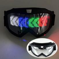 Programuojama LED kaukė Šviečianti įjungiamoji kaukė USB įkrovimas Vyrams Moterims Helovinas Naujieji Metai Kalėdos Karnavalo Reikmenys black