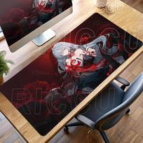 New Beautiful Pretty Phrolova Mouse Pad Game Wuthering Waves Office Computer Gaming Accessories Anime Red Girl Non-slip Desk Mat 30cmx80cm red