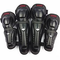Motorcycle Protective Kneepad Elbow Protective Guard Kneepad Protection Knee Elbow Protective Pads 4pcs/set black