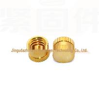 1/4-20*5*8 Copper Insert Nut, Blind Hole, Hot Melt Injection 1/4-20*5*8 through hole copper nut