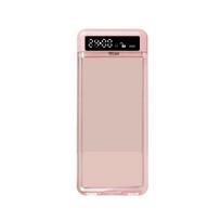 New Portable Phone Lock Box with Timer Transparent Lid LCD Display Phone Locker Storage Box Self-Control 24 Hours Phone Box ADHD rožinė