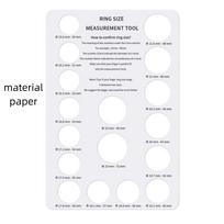 Screening Tool Finger Size Board Ring Mandrel Stick Ring Measurer Card Board Ring Size Card Table European Size