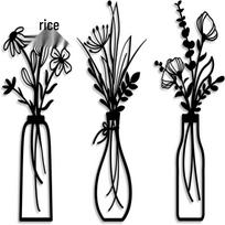 Minimalist Wrought Iron Vase: Cross-Border Living Room Decoration