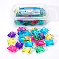 Ultra-Concentrated Heart-Shaped Laundry Pods: Long-Lasting Scent, Stain Removal, and Softening Beads blue