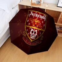 Arsenal Football Club Crest Automatic Folding Umbrella - 8-Rib Travel Umbrella with Auto Open/Close & Portable Gifts for holidays or birthdays