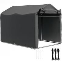2.2 x 1.6 m Garden Storage Tent, Waterproof Anti-UV Bike Tent with Roll-up Zipper Door, Galvanised Outdoor Storage Shelter Carport for Bike 220 x 157 x 165 cm