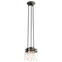 Elstead Lighting pakabinamas šviestuvas Brinley KL-Brinley3-OZ, rudas