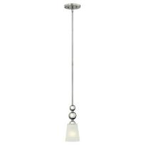 Elstead Lighting pakabinamas šviestuvas Zelda 1 Light Mini Pendant, sidabrinės spalvos