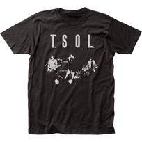 T.S.O.L. EP Cover Mens T Shirt Rock And Roll Classic Band Tee New Black S black