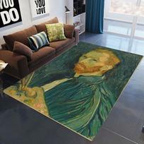 Funny Mona Lisa World Famous Painting Inpired Carpet Living Room Decor Rug Bedroom Floor Mat Makes Your Room Look Cool Carpet 50X80CM brown