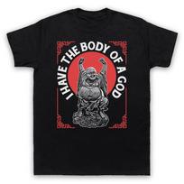 I Have The Body Of A God Buddha Funny Fat God Comedy Mens And Womens T-Shirt XL gray
