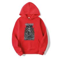 Washed hoodies Rock Band Legend 80s Hip Hop Cool hoodies Oversize Nirvane long Sleeve Graphic Tops hoodies S red