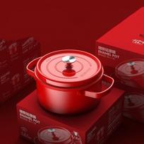 ZISIZ Enamel Micro Pressure Pot pink