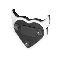 Universal Solar-Powered Car Window Heart-shaped Ambient Light Auto Interior Accessories Ambient Atmosphere Lamp Ideal Gift white