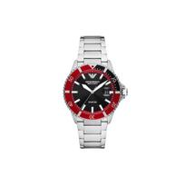 EMPORIO ARMANI Laikrodis ant riešo Automatinis mechaninis judėjimas Nerūdijančio plieno apyrankė 42 mm Juodas ciferblatas Vyriški laikrodžiai AR60074 Black Dial black