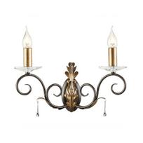 Elstead Lighting sieninis šviestuvas Amarilli Aml2, bronzinės/auksinės spalvos