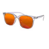 SHINU Blue Light Blocking Eyeglasses with Red Lens for Students Better Sleep Orange Lens for Long Time Gaming Glasses Men Ladies orange