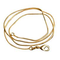 Fashion Luxury Men Women Punk Pure Chain Lobster Clasps Necklace Hip Pop 20 Inch auksinė