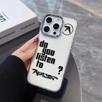 Aphex Twin Phone Case For iPhone 17 16e 16 15 14 13 12 11 mini Pro Max X XR XSMAX 8 7 Air Plus Transparent Soft Cover iPhone 7 Plus white