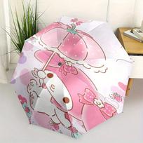Strawberry My Melody Automatic Opening and Closing Cartoon Umbrella - Lightweight 3-Fold Design, Suitable for Fans, Travel, Daily Use - Official Produ