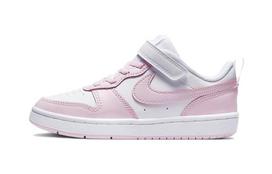 Nike Court Borough Low 2 White Pink Foam PS DQ0473-100 32 white