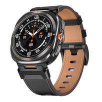 Metal+Leather Strap for Samsung Galaxy Watch Ultra 47mm Stainless Steel Business Bracelet Belt Galaxy Watch 8-7 Ultra 47mm Band Galaxy Watch Ultra