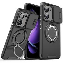 For Xiaomi Poco M7 Pro Case Poco c71 Cover POCO M7 Pro Magnetic Ring Armor Slide Camera Lens Case Magsafe Wireless Charge Cover Poco M7 pro 5G