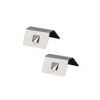Universal Wind Rain Deflector Channel New Metal Retaining Clips Stainless Steel Car Wind Rain Deflector Sned Clips Clamp white