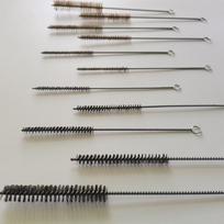 Stainless Steel & Copper Wire Pipe Cleaning Brush – Long Handle for Deburring and Polishing Copper, Diameter 6MM