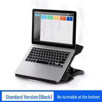 Rotatable Laptop Stand with Cooling and Adjustable Height black