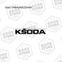 RAPL8 Metal Car Body For Skoda Octavia Superb Glossy black Letter Badge 3D Rear Fender Emblem Trunk Sticker Decal Auto Accessory
