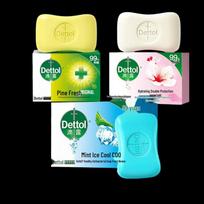 Dettol Healthy Mixed Soap Bars 5-Pack blue