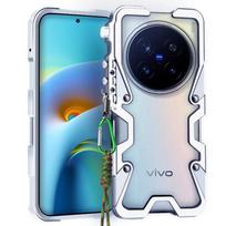 Special Craft Electroplate VIVO X200 Pro Phone Cases for 5G Anti-Drop Edge Protection Opp Bag&VIVO x200 sidabras