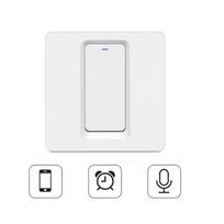 EU UK ZigBee TUYA Smart Button Light Switch No Neutral Wire Required 1 2 3 Gang Wall Touch Switch Drop Shipping Smart Home (as the picture,Eu Standard)