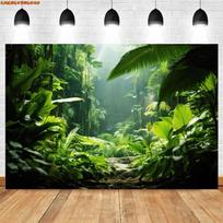Rainforest Stream Tapestry with Lush Greenery and Waterfall for Bedroom Living Room Decor Aesthetic Nature Inspired Wall 100X70CM