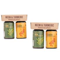 Isha Life Neem & Turmeric Capsules Combo (Set of 2 x 60 each) – 100% Plant-Based Veg Capsules for Vitality & Daily Support | Traditional Yogic Es
