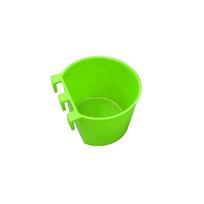 Small Bird Feeder, Food Dish for Parakeets, Canaries and Finches One Size žalia