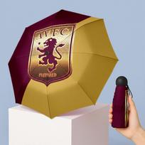 Aston Villa Football Mini 5 Fold Pocket Umbrella Compact Lightweight Anti UV Rain Sun Protection Umbrella Portable Travel Umbrella