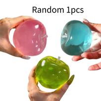Squishy  Apple Stress Ball Soft Fidget Sensory Toy Rebound Squeeze Toy for Adults Kids Christmas Gift Available in three colors pink