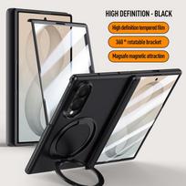 For Samsung Galaxy Z Fold 8 Case Luxury Hard Magsafe Ring Stand Magnetic Protective Back Cover for Z Fold 8 Ultra Phone Shell Galaxy Z Fold 8 Ultra gray